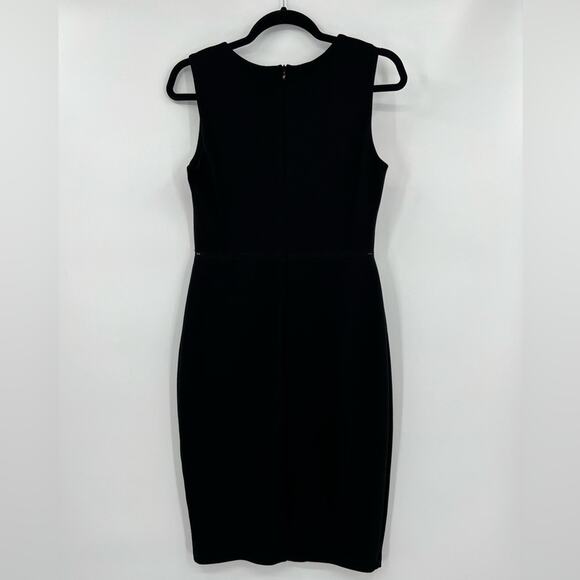 Bailey44 Sheath Midi Dress Sleeveless Cut Outs Zipper Lined Black Size Medium - Picture 3 of 11